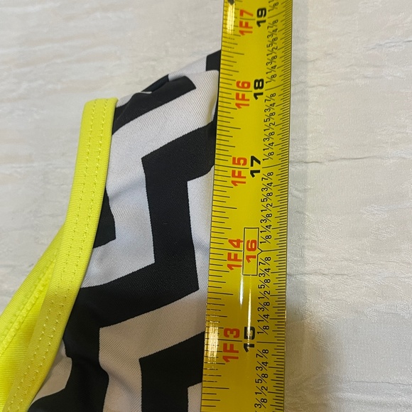 Justice Girls Swimsuit Tankini Size 16 Yellow Black Polka Dot - Picture 13 of 14